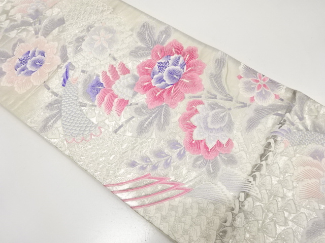 Japanese Kimono / Antique / Fukuro Obi Silk